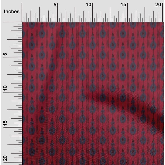 oneOone Viscose Jersey Fabric Stripe Ikat Print Fabric By Yard 60 Inch Wide