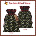 thumbnail image 2 of KLL Tennis Rackets for Christmas Gift Bag,Christmas Burlap Goody Gift Bags with Plaid Drawstrings for Xmas Presents Holiday Party Favor Treats Candy-Black, 2 of 8