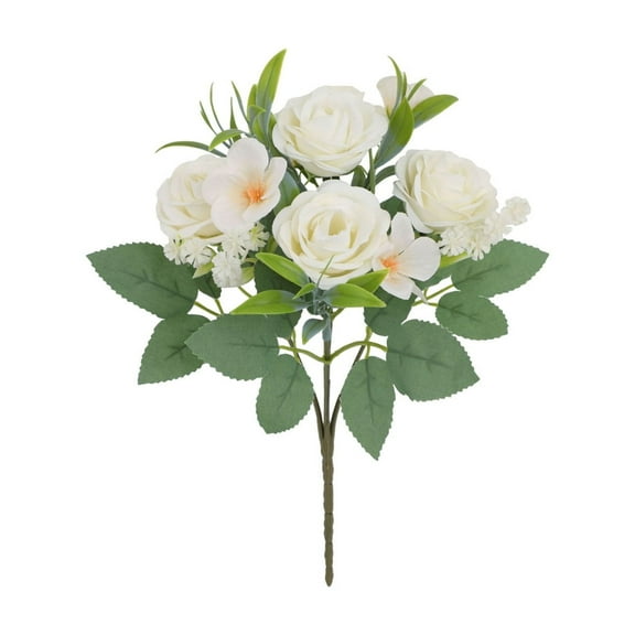 PuSpu Home Decoration Simulation Rose Bouquet Wedding Decoration Home Furnishings Small Fresh Artificial Flower Arrangements Shooting Props Fake Flowers Home Indoor Ornament
