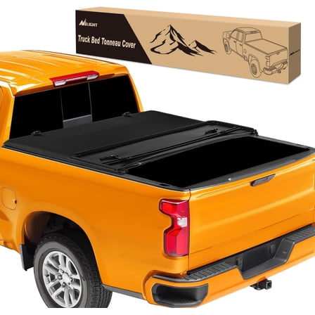 Nilight Soft Tri-fold Truck Bed Tonneau Cover Compatible with Chevy Colorado/GMC Canyon 2015 2016 2017 2018 2019 2020 2021 2022 2023 2024 2025-6.2 ft