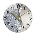 thumbnail image 3 of Reloj de Pared Artístico Moderno Redondo Silencioso Decorativo en Vidrio Templado con Diseño Creativo para Dormitorio Sala de Estar Cocina Oficina Estudio Adecuado para Regalo Estilo B, 3 of 8