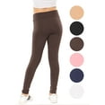 thumbnail image 3 of Stretch Is Comfort Girls Cotton High Waisted Leggings | Child Size 4-14, 3 of 5