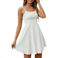 thumbnail image 1 of Vestido Mini Plisado con Tirantes Finos y Corsé para Mujer, Corte en A, Entallado y Acampanado. L, 1 of 10