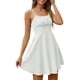 thumbnail image 1 of Vestido Mini Plisado con Tirantes Finos y Corsé para Mujer, Corte en A, Entallado y Acampanado. M, 1 of 10