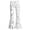 C469 White, variant on CONZONE Little Girls Bootcut Pants Printed Flared Pants for Girls Mid Waist Trendy Fall School Trousers with Pockets Size 5-6 Years