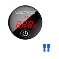 thumbnail image 1 of AMLESO Car Digital Monitor 12V 24V Sturdy Vehicle Repair Parts Voltmeter Tester red, 1 of 8