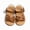 Brown, variant on Ticikt Girls Glitter PU Sandals Flower Weaving Design Soft Sole for Summer Casual,White