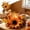 A, variant on Orangide Fall Decor Candle Wreath Thanksgiving Maple Leaf Pumpkin Sunflower Ring for Harvest Table Centerpiece Mantel Shelf Autumn Home