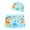 Light Blue, variant on Pandaie Baby Toddler Boys Swim Trunks Set Rash Guards Dinosaur Swimsuit Shorts Cute Summer Beach Bathing Suit with Hat 5-6 T,Blue