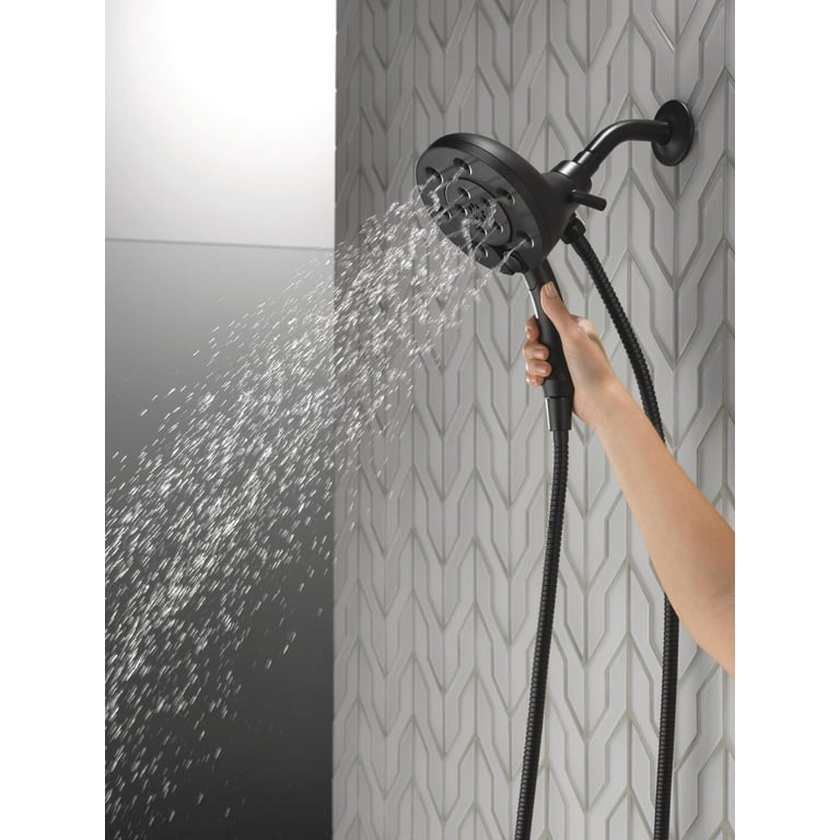 Delta Faucet In2ition 2-in-1 Shower Head – Handheld With Magnetic Dock, 5 Spray Settings, Chrome Finish