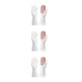 thumbnail image 3 of Cateissary 1 par de guantes para lavar platos, fregador de manos, manoplas de esponja, suministros rosa Type1 NO1, 3 of 6