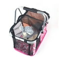 thumbnail image 3 of Sac de Transport Pliable Portable pour Petit Chien Chat en Toile de Tissu Maillé (Rose Rouge), 3 of 6