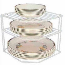 Grayline Panacea 9-1/4" x 10-7/8" x 8-1/2" White Corner Organizer