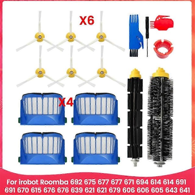 For iRobot Roomba Vacuum Cleaner Parts Main Side Brush HEPA Filter