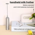 thumbnail image 5 of Milk Frother Handheld Three-Layer of Whisk- Battery Operated Electric Foam Maker for Coffee, Latte, 5 of 5