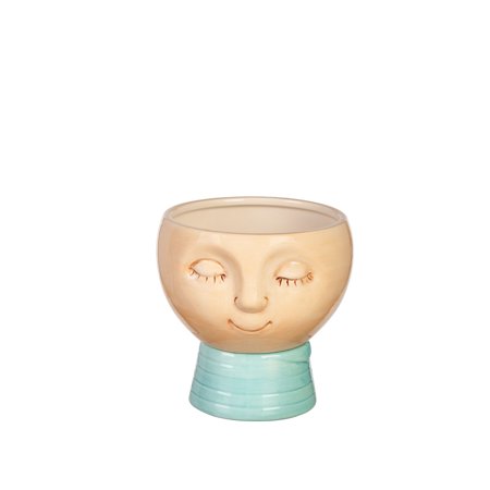 Calming Head Planter with Incorporated Tray