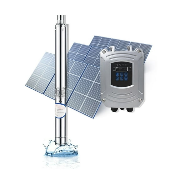 DC 48V 750W 3 Inch Solar Submersible Pump Deep Well Solar Pump 1.5T/H 50M Head For Borehole Irrigation ,Water Circulation