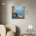 thumbnail image 5 of Coastal Window View Canvas Classic Landscape Art by Art Remedy, Gallery Wrapped, 24" x 24", 5 of 7