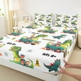 thumbnail image 3 of Castle Fairy Kids Teens Cartoon Dinosaur Bed Sheets,Cute Truck Car King Sheets, 3 of 7