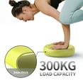 thumbnail image 6 of FITMIND 13x13in Inflated Wobble Cushion Non-Slip, PVC, Extra thick, Hand Pump, Guide Book, Green, 6 of 8