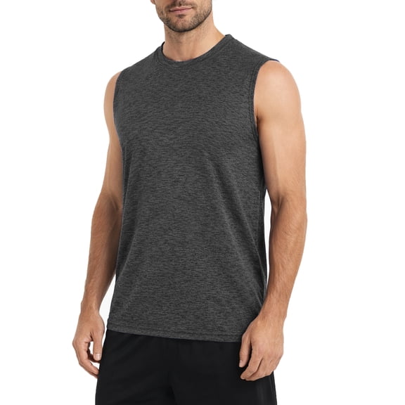 Men's Moisture Wicking Performance Sleeveless Muscle Tee (S - 3XL)
