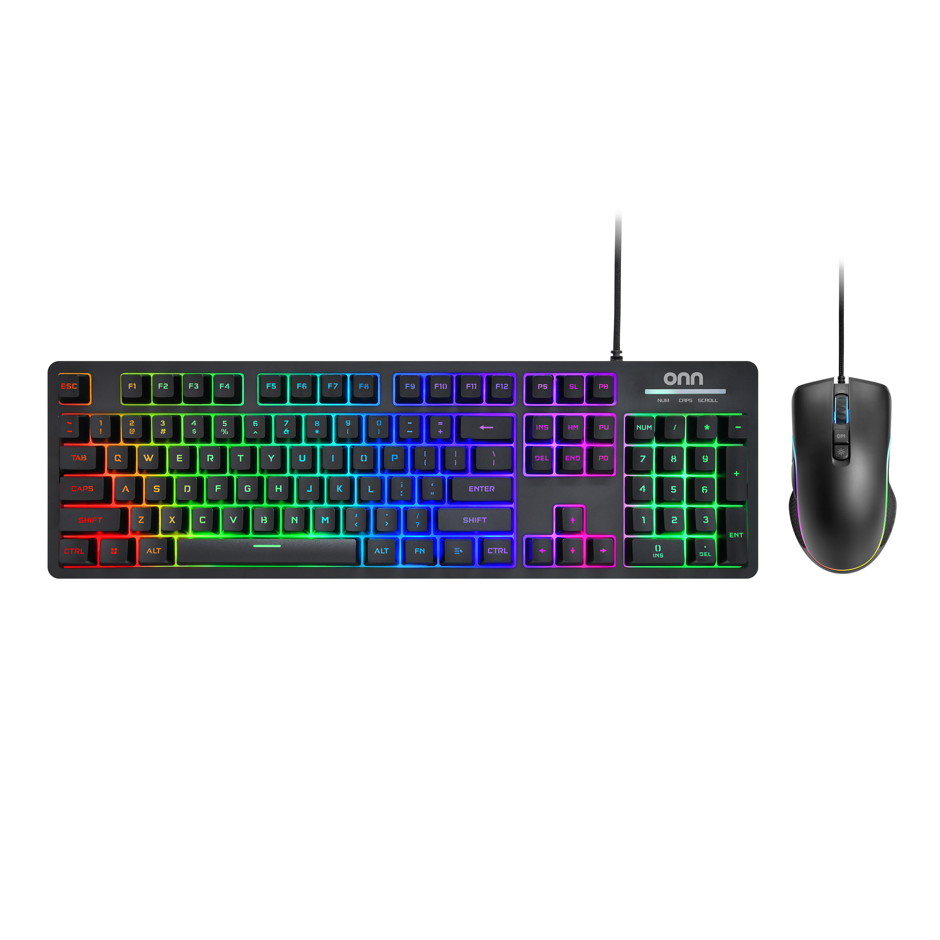 Onn Wired Gaming Keyboard and Mouse Combo photo 1