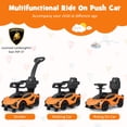 thumbnail image 5 of OLAKIDS 3 in 1 Ride on Push Car, Licensed Lamborghini Stroller Sliding Walking Car with Push Handle, Music, USB, Headlight, Under Seat Storage, Kids Foot-to-Floor Toy for 18-60 Months, 5 of 9