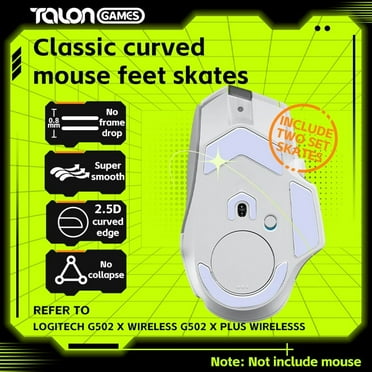 TALONGAMES Mouse Feet Skates For Logitech G502 X& G502 X PLUS LIGHTSPEED Gaming Mouse, Gray, 2Sets