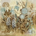 thumbnail image 2 of "Floral Frenzy Blue IV" Painting Print on Wrapped Canvas, 2 of 7