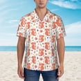thumbnail image 6 of Picia Squirrel And Maple Leaf Gentle Cotton Regular Fit Short Sleeve Casual Hawaiian Shirt for Men-Medium, 6 of 9