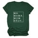 thumbnail image 3 of Camiseta holgada de manga corta con estampado de letras MA Mama Mom Bruh: estampado de letras moderno, cómoda y casual., 3 of 3