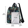 thumbnail image 3 of FORMRS Women's Travel Backpack Purse Anti-Theft Hidden Pockets Casual Shoulder Bag, Gold Peacock Pattern, 3 of 7