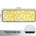thumbnail image 5 of Kitchen Rugs Sets Of 2,Yellow Lemon Fruit Slices White Pattern Anti Fatigue Kitchen Mat Rugs Non Slip Washable,Decorative Kitchen Floor Mats for Kitchen,Sink,Laundry,17"x47"+17"x47", 5 of 5