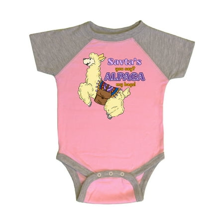 

Inktastic Savta s You Say ALPACA my Bags with Cute Jumping Alpaca Gift Baby Boy or Baby Girl Bodysuit