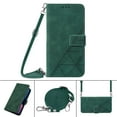thumbnail image 6 of Crossbody Phone case for Samsung Galaxy S24 case with Shoulder Strap Card Holder for Samsung S24 Magnetic flip Wallet Cover Premium PU Leather with Credit Card Slot and Kickstand,
Green, 6 of 10