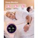 thumbnail image 3 of Reloj conectado para hombre redondo de color rosa Reloj inteligente Monitor de ritmo cardíaco Reloj deportivo Podómetro Impermeable IP68 Seguimiento del sueño Reloj inteligente Bluetooth SMS y notific, 3 of 5