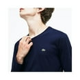 thumbnail image 4 of Lacoste Men's Long Sleeve 100% Pima Cotton V-Neck T-Shirt Basic Tee, 4 of 4