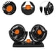 thumbnail image 5 of Ventilador de refrigeración del coche,Ventilador de refrigeración para automóvil Ventilador para vehículo eléctrico de 2 velocidades,Ventilador de coche eléctrico giratorio de 360 grados, 5 of 6