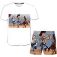 thumbnail image 1 of Disney Toy Story 4 ropa para niño niña niños verano manga corta dibujos animados Anime 3D estampado adolescentes camisetas Tops pantalones cortos conjunto 4-14y13-14T Gao Jinjia LED, 1 of 2