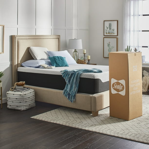 Sealy 14" Cool & Clean Hybrid Mattress, Queen