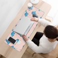 thumbnail image 3 of Long Mouse Pads for Desk,Pink Cartoon Dinosaurs Eggs Pattern Desk Mats on Top Of Desks, Desk Mouse Pad Extra Large with 3mm Non-Slip Base and Stitched Edge for Gaming,Office,Work,Home 31.5"x11.8", 3 of 6