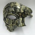 thumbnail image 2 of Disfraz de Steampunk para hombre, máscara Retro Medieval, de media cara, Punk, para fiesta de Halloween Qiuyongming unisex, 2 of 2