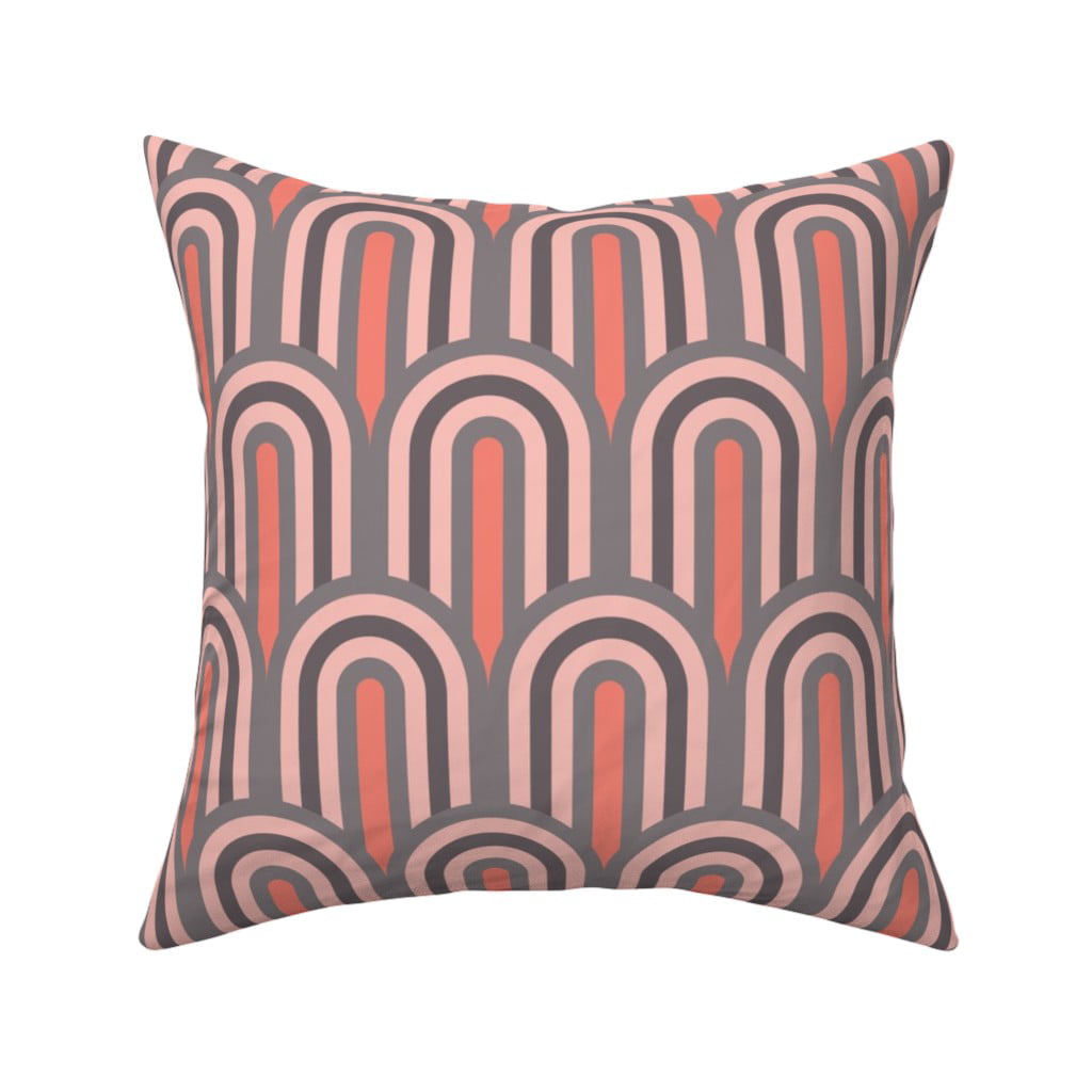 Modern Farmhouse Rust And Cream Abstract Geometric Pillow Sham by Roostery 