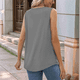 thumbnail image 4 of Camisetas Sin Mangas para Mujer, Conjuntos de Verano 2025, Camisas Casuales de Cuello Cuadrado, Blusas Grises S, 4 of 5
