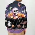 thumbnail image 5 of Awdenio Men's Shirts Long Sleeve Cute Halloween Shirts Print Casual Vintage Classic Golf Shirt, 5 of 7