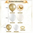 thumbnail image 3 of SPOKKI 80pcs Balloons, 12inch White and Gold Balloon,Latex Balloons for Balloon Garland Balloon Arch as Party Decorations, Birthday Decorations, Wedding Decorations, Baby Shower Decorations, 3 of 7