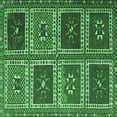 thumbnail image 1 of Ahgly Company Indoor Square Abstract Emerald Green Contemporary Area Rugs, 3' Square, 1 of 4