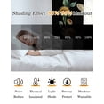 thumbnail image 5 of Black Sunflowers Bees Blackout Curtains 39 Inches Long, Farmhouse Honey Floral Rings Thermal Insulated Black Out Curtains, Short Darkening Window Curtain Drapes for Cafe Bedroom 27.5"x39" 2 Panels, 5 of 9