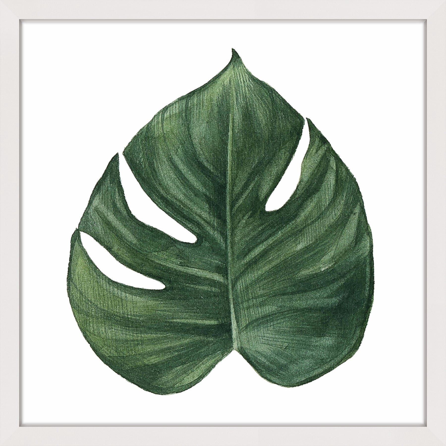 Marmont Hill "Top Leaf II" by Shayna Pitch Framed Painting Print