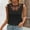 Black, variant on ITSAME Women's Tank Tops, Elegant Dressy Hollow Out Lace Round Neck Summer 2025 Sleeveless Blouse White M